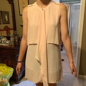 Light Pink WHBM Long Sleeveless Shirt